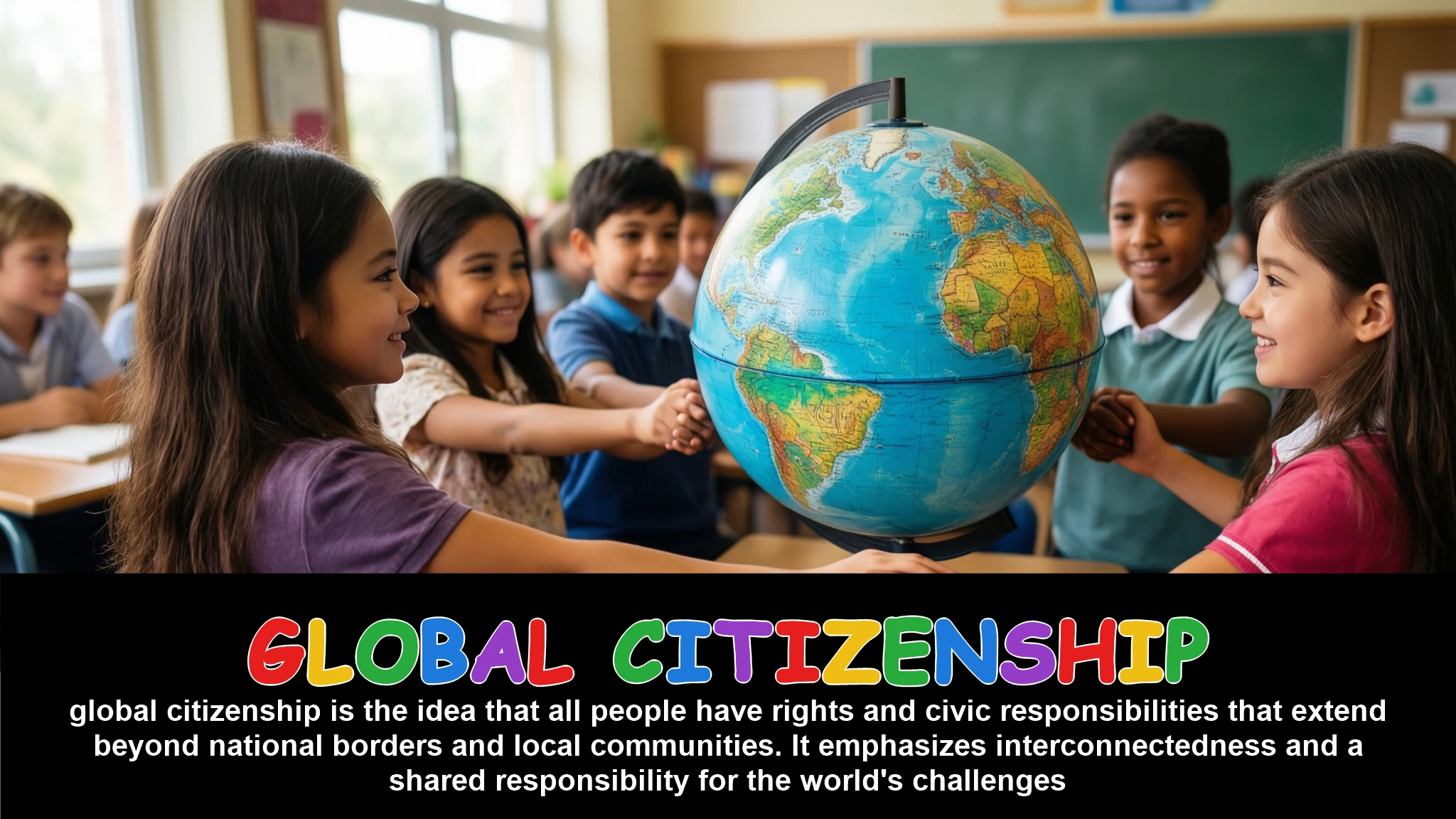 English Illustration for global citizenship